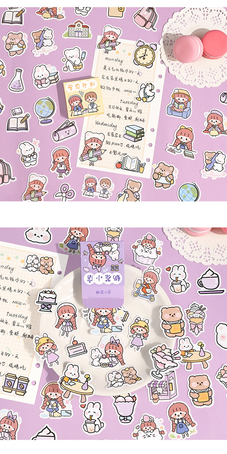 300 Pcs Cute Sticker Set For Diary Book Journal Planner Stiker Buku ...