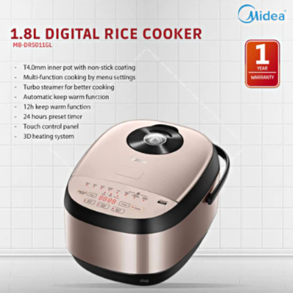 Midea / Toshiba 1.8L Digital Smart Rice Cooker with T3.0mm / T4.0mm ...