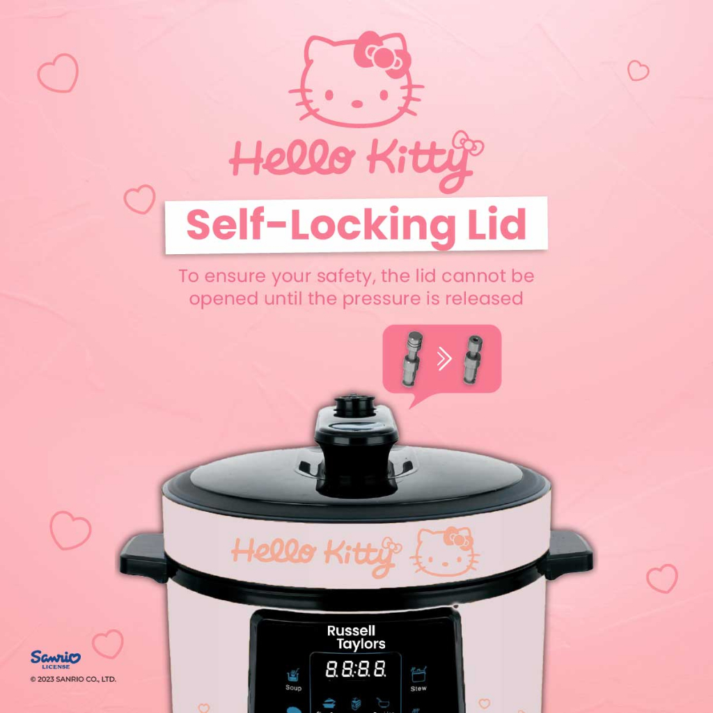 Russell Taylors x Hello Kitty Pressure Cooker Rice Cooker with ...
