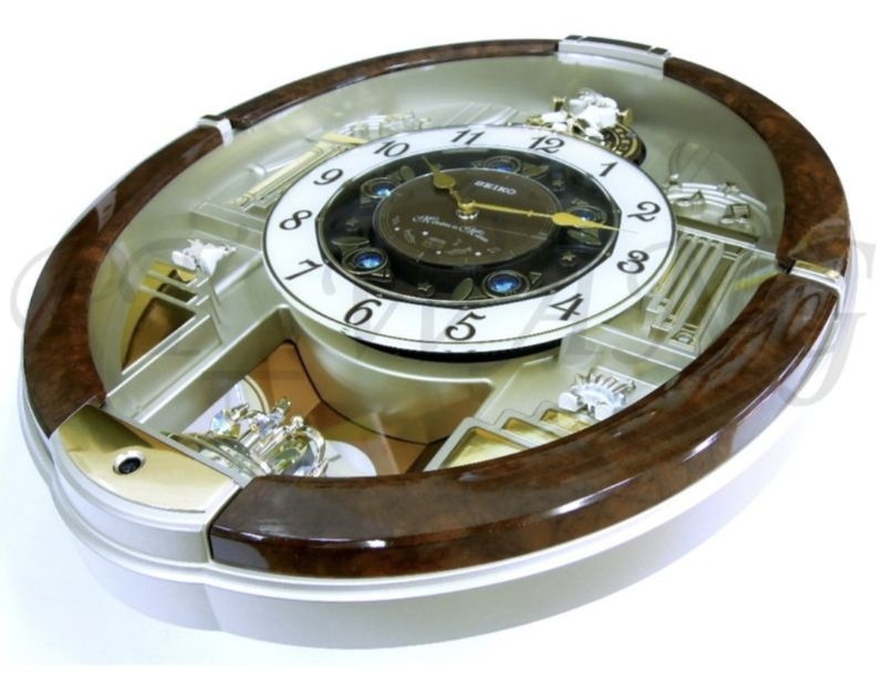 100% ORIGINAL SEIKO Melodies in Motion Musical Wall CLOCK QXM289 ...