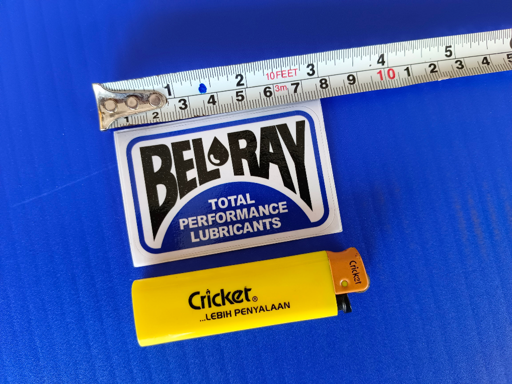 Sticker Bel Ray Oil Motor Car BelRay Sticker Waterproof HP Latex Print ...