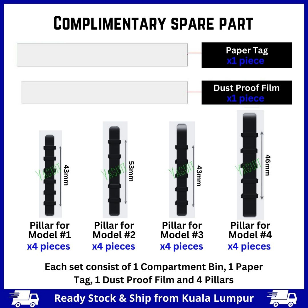 Heavy Duty Compartment Bin 1 set Part Bin Storage Rack Plastic ...