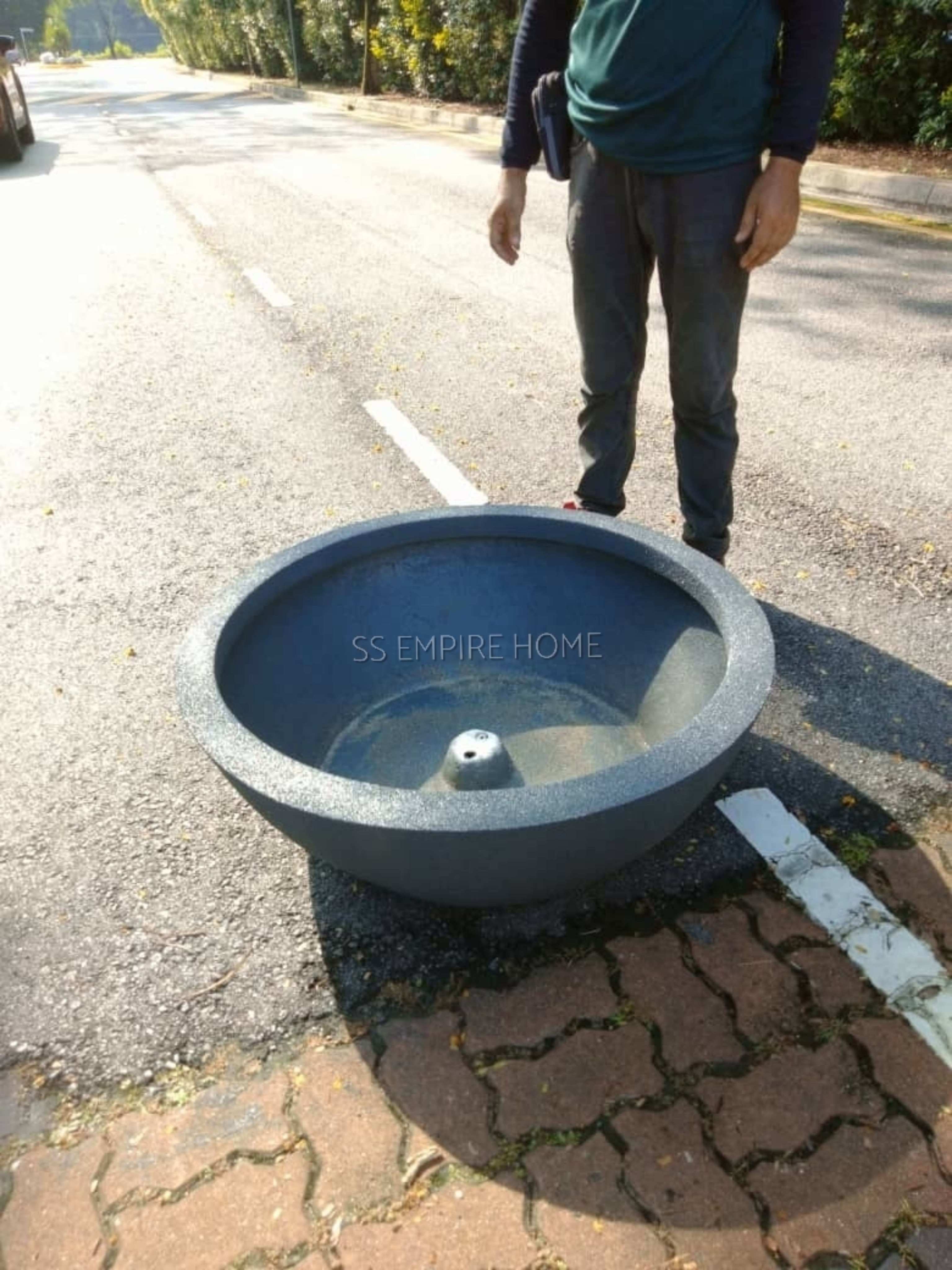 RICO Z16 XL Fiberglass Round Flat Conical Small Medium Large Flower Pot ...