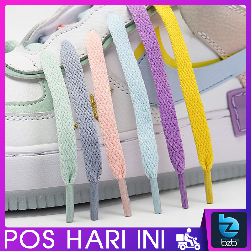 2pcs Colorful 120cm Flat Shoe Lace Shoes Unisex Solid Color String ...
