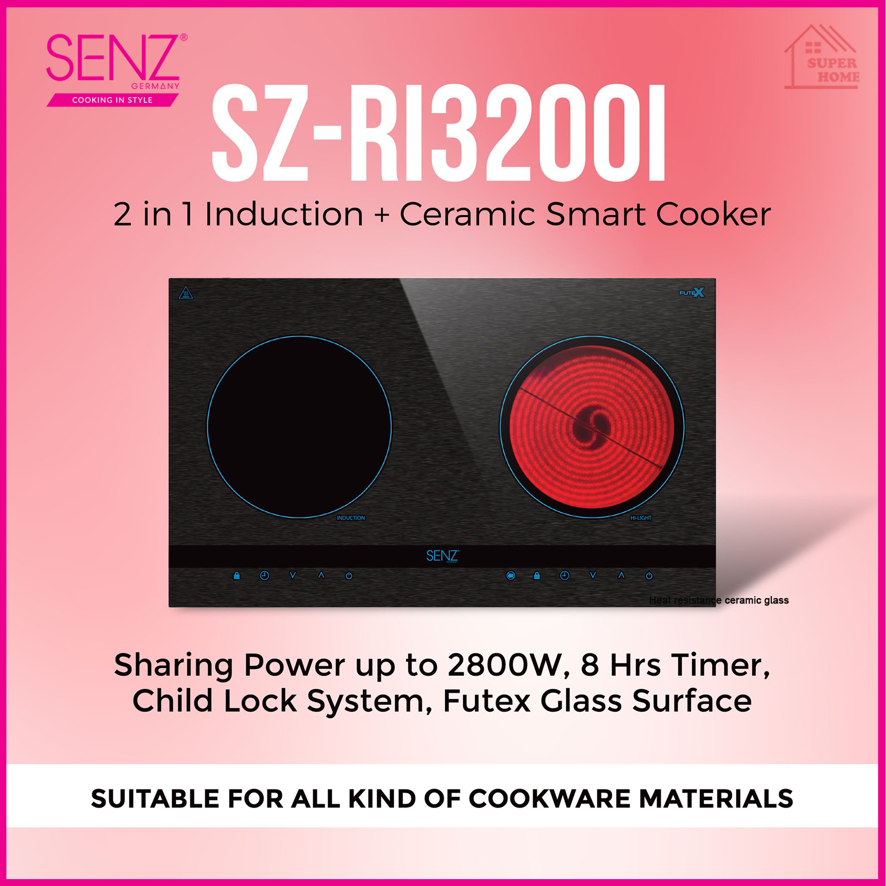 senz induction cooker