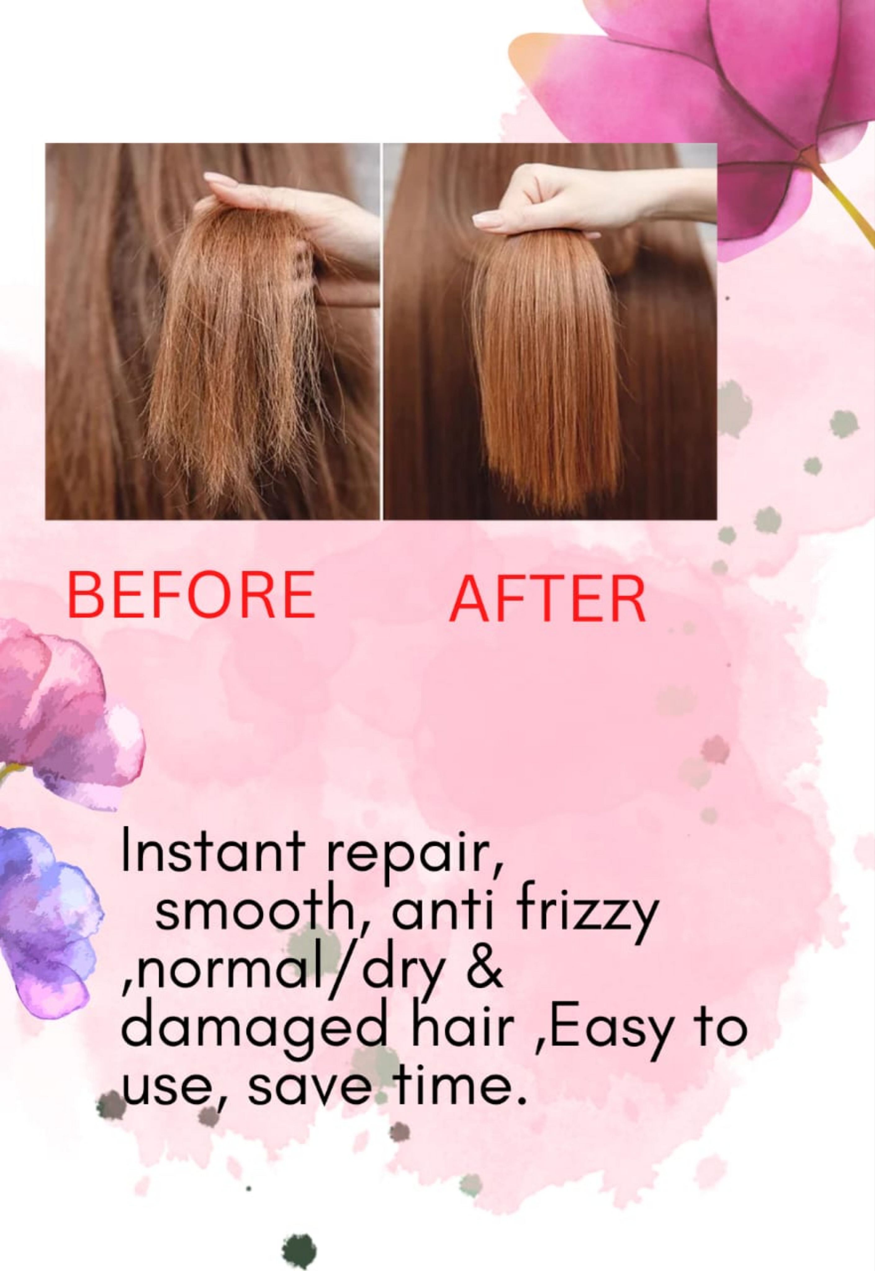 V9 Keratin Leave In Conditioner Heat Protection Spray Vitamin Rambut ...