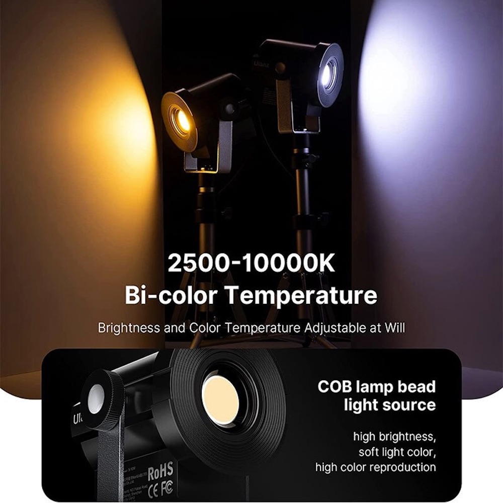 ULANZI LT24 Mini COB Fill Light Kit Camera Photography Studio Spotlight ...