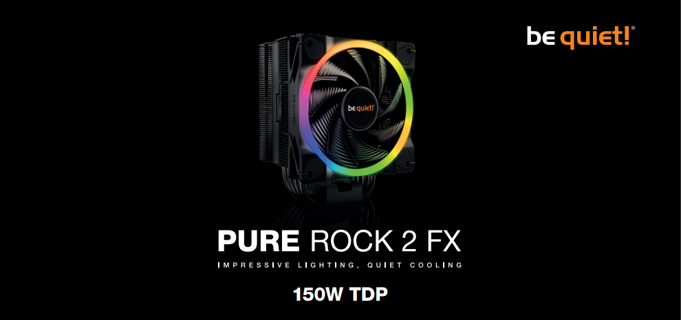 be quiet pure rock 2 fx black rgb