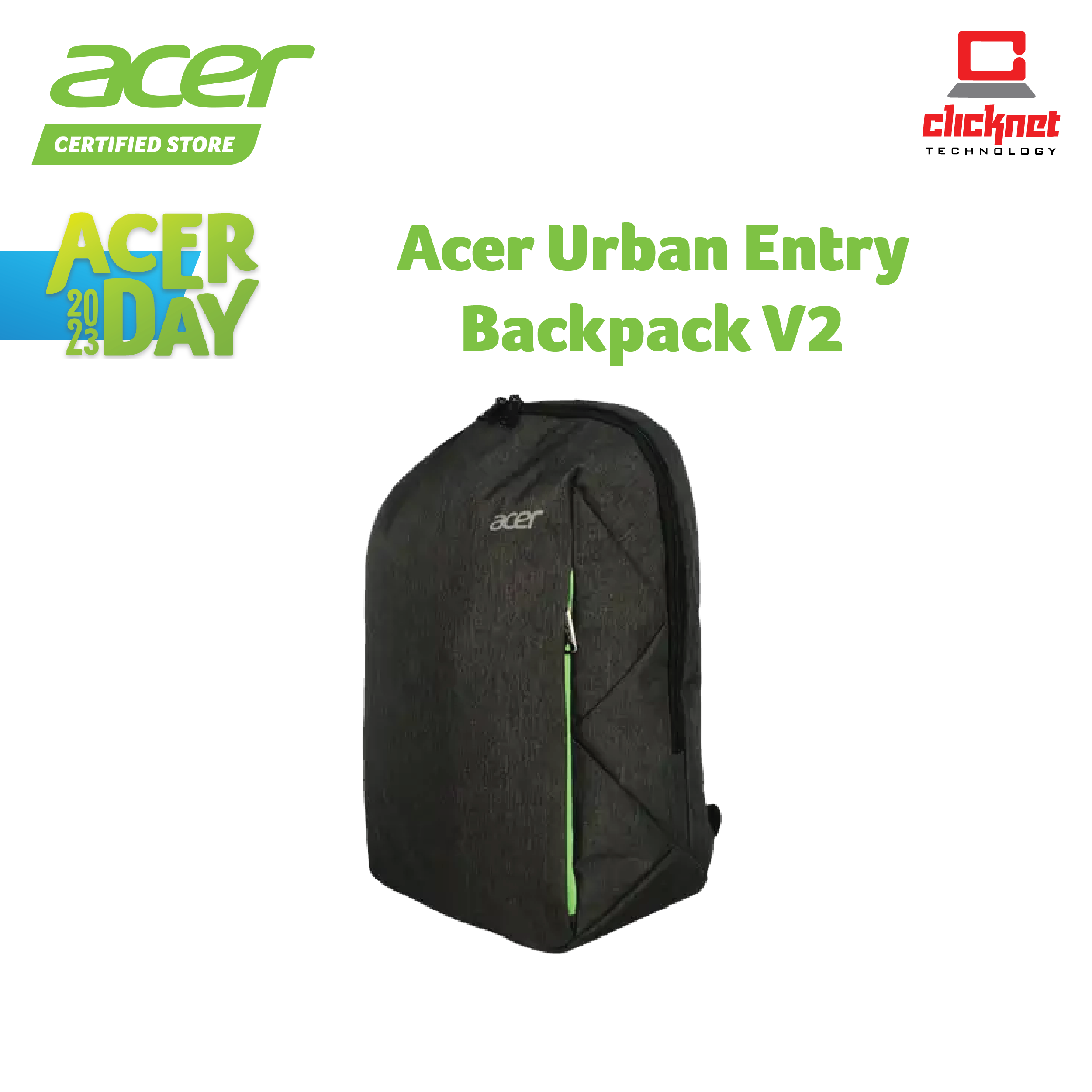Ready Stock] ACER URBAN ENTRY BACKPACK v2 Shopee Malaysia