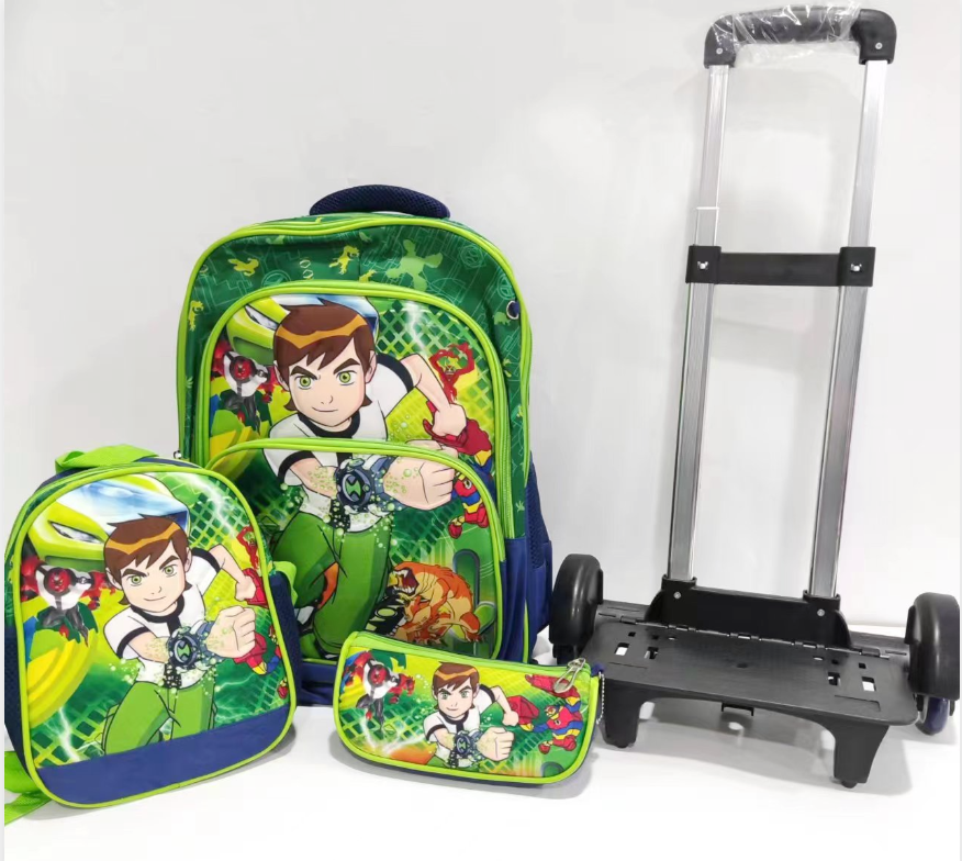 46cm Inch 3 in 1 Cartoon School Backpack Kids Waterproof Bagpack ...