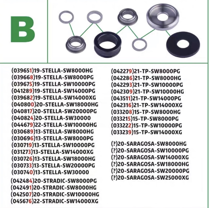 Roulement à Rouleaux Ligne Céramique Shimano SPHEROS STELLA STRADIC - Foto 4