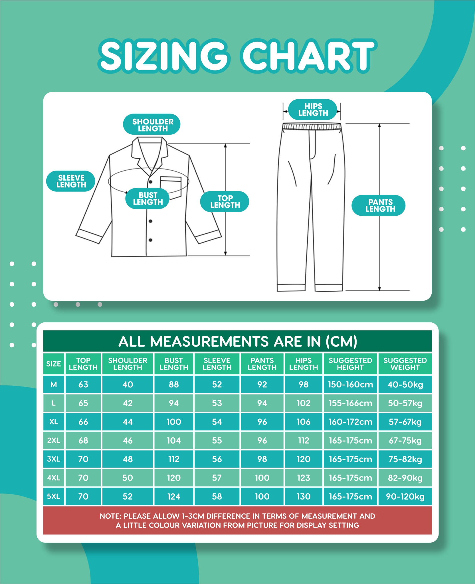 [M-5XL]Baju Tidur Wanita Silk Satin Lengan Panjang Pajamas Plus Size