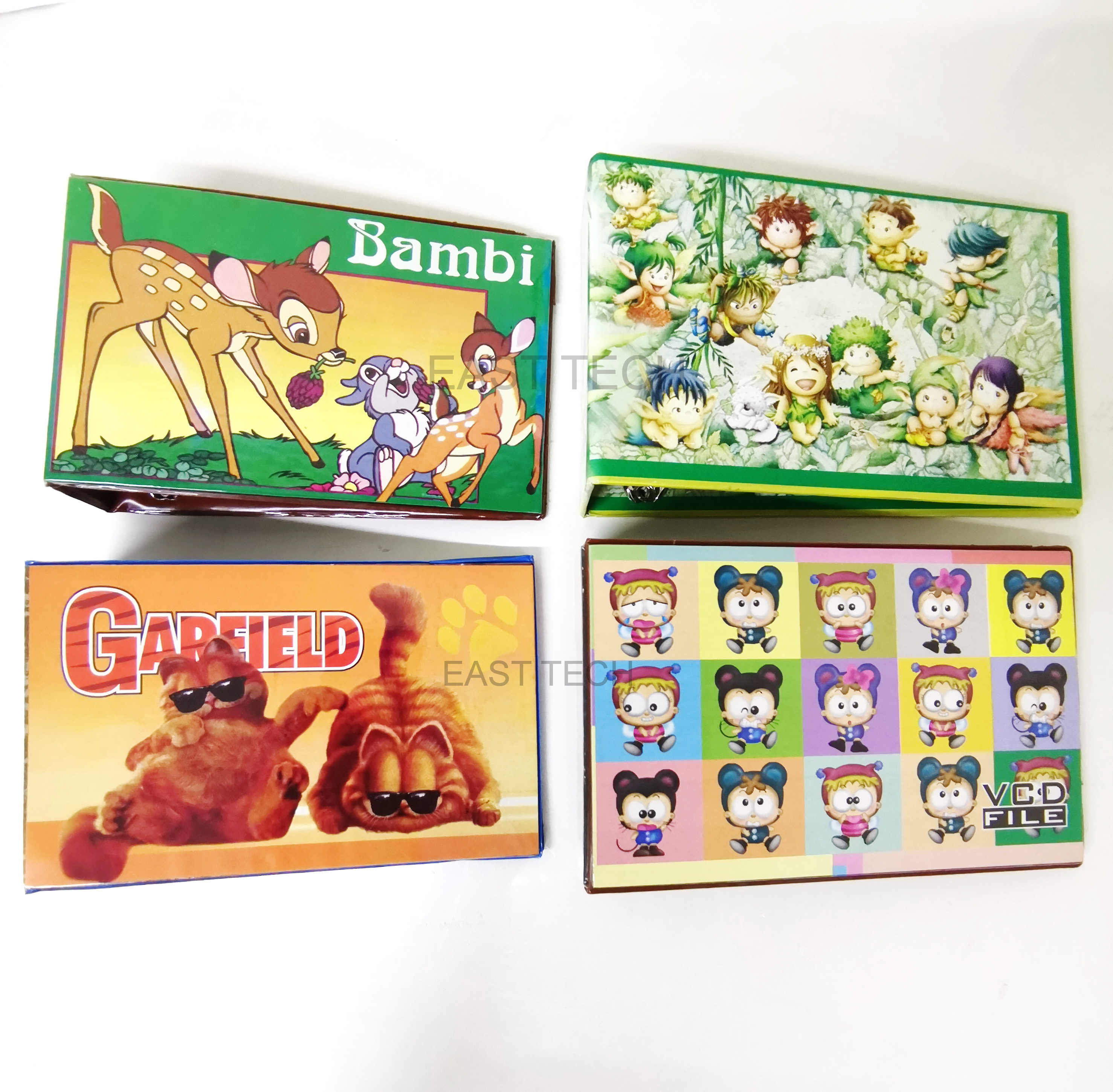 CARTOON CD Sleeve Hard Cover SMALL PVC 2D Ring CD VCD File / CD VCD ...