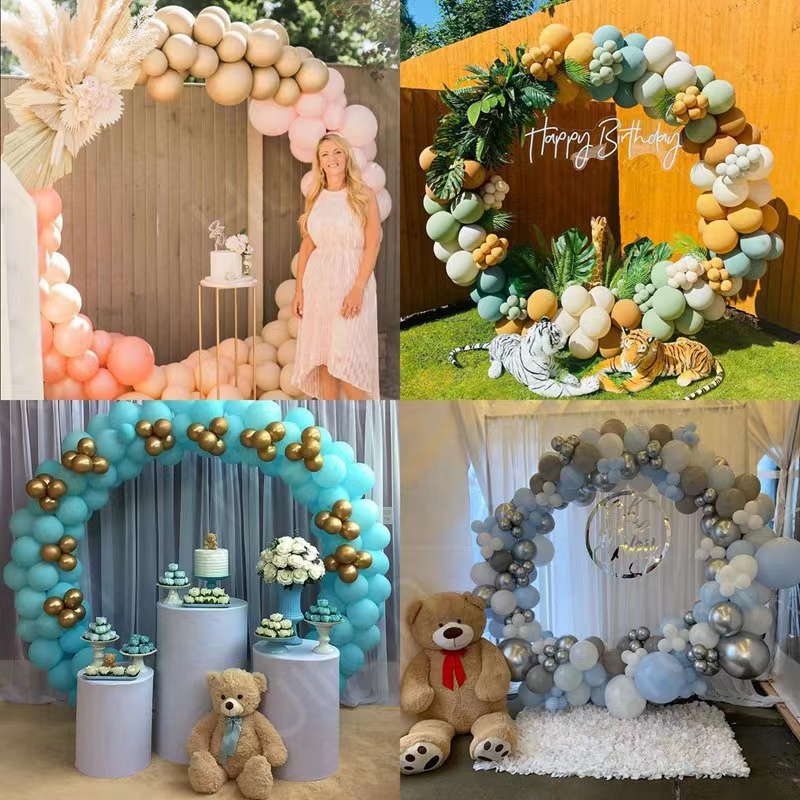 Ready Stock DIY Balloon Arch Kit Round Circle Balloon Stand Holder Base ...