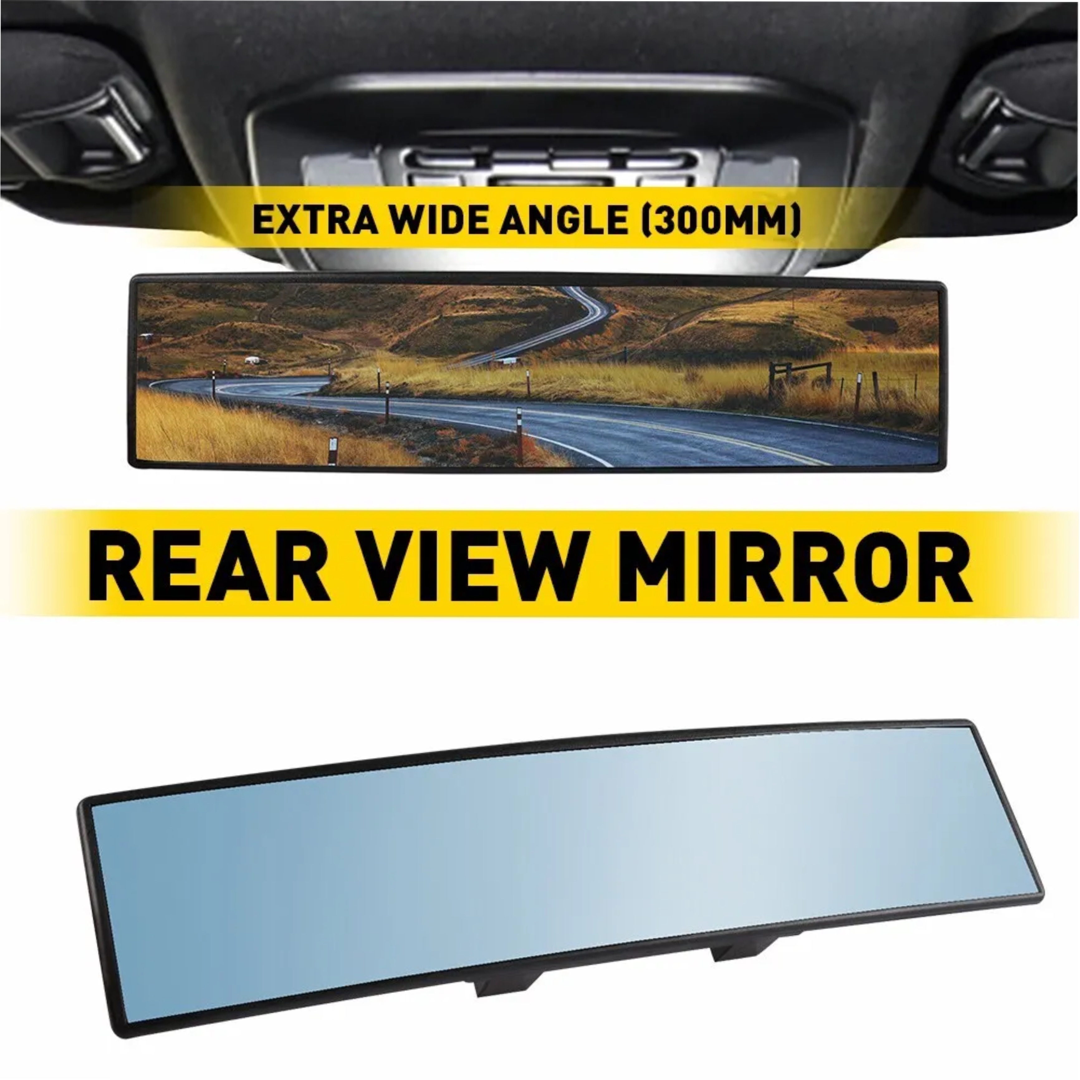 Broadway Mirrors Aluminum Wide 270mm Flat