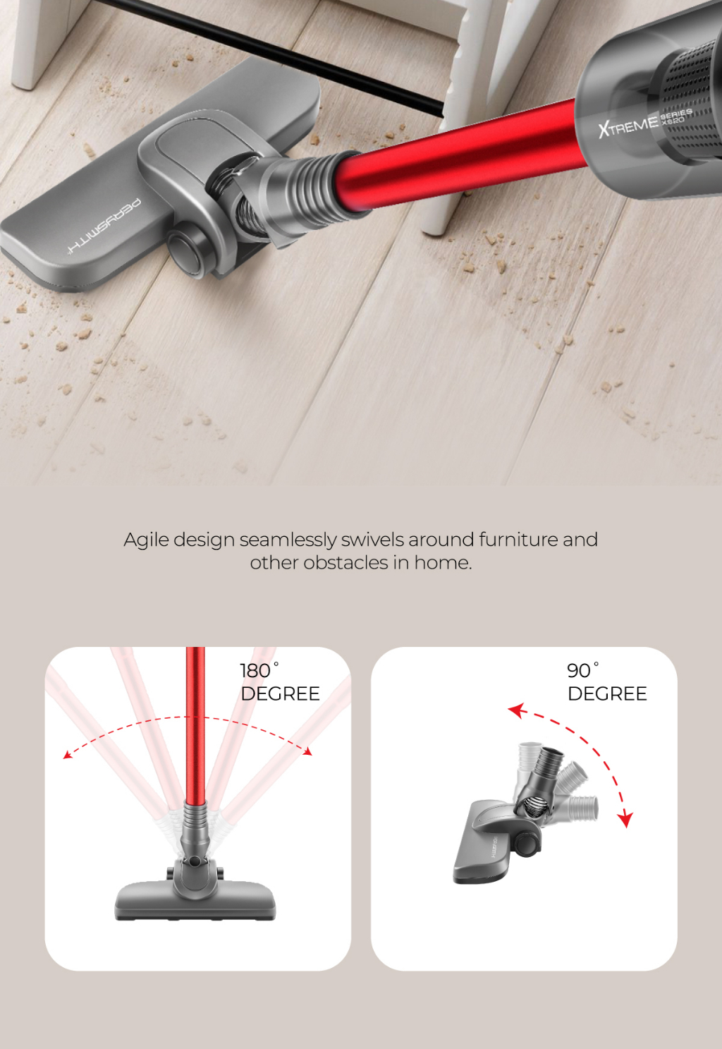 PerySmith Cordless Vacuum Cleaner Xtreme Series XS20 Shopee Malaysia