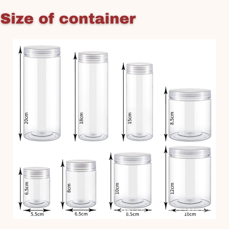 Food Grade PET plastic cookies container / Container Jar | Shopee Malaysia