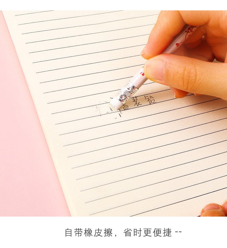 Pensel 卡通盒装铅笔10支装 Pencil HB 10PCS Cartoon 小学生书写绘画素描笔学生文具HB铅笔带橡皮可爱 ...
