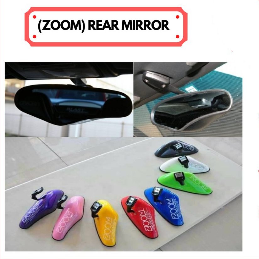 (Blue Mirror) ZOOM ENGINEERING MONACO MIRROR Centre mirror Rear view ...