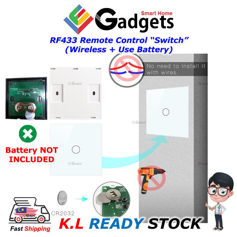 RF433 Remote Control Switch (NO NEED INTERNET WiFi + WIRELESS + USE ...