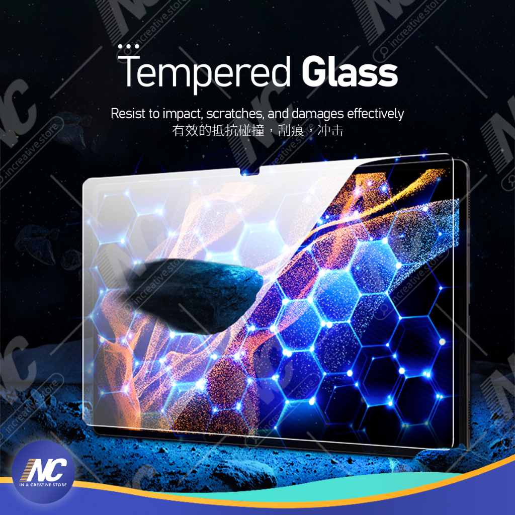 Tempered Glass Screen Protector for Samsung Galaxy Tab 9/S8/S7/S6/Ultra ...