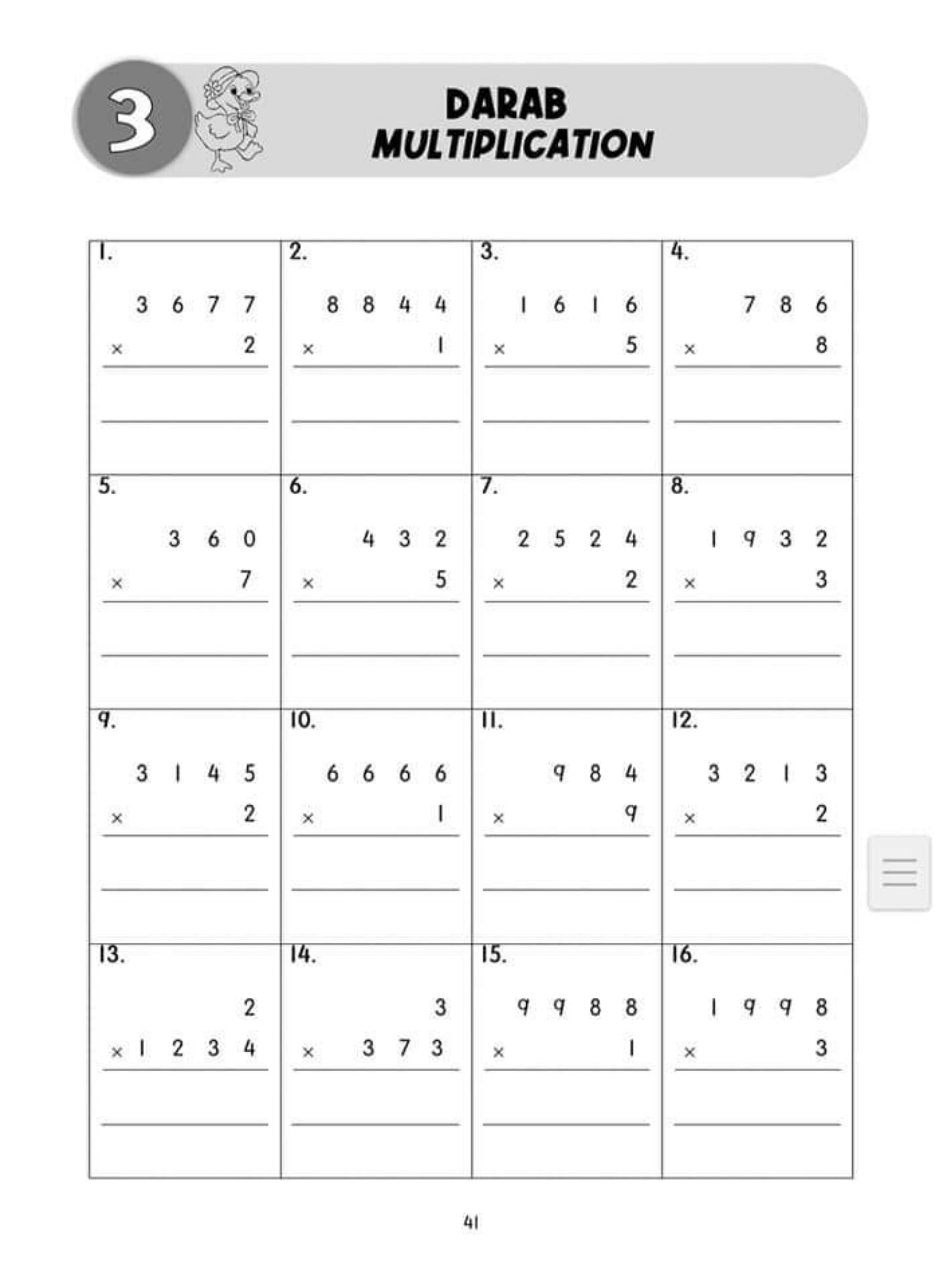Pdf Matematik Tahun 3 Latih Tubi Tambah Tolak Darab Bahagi Fakta Asas