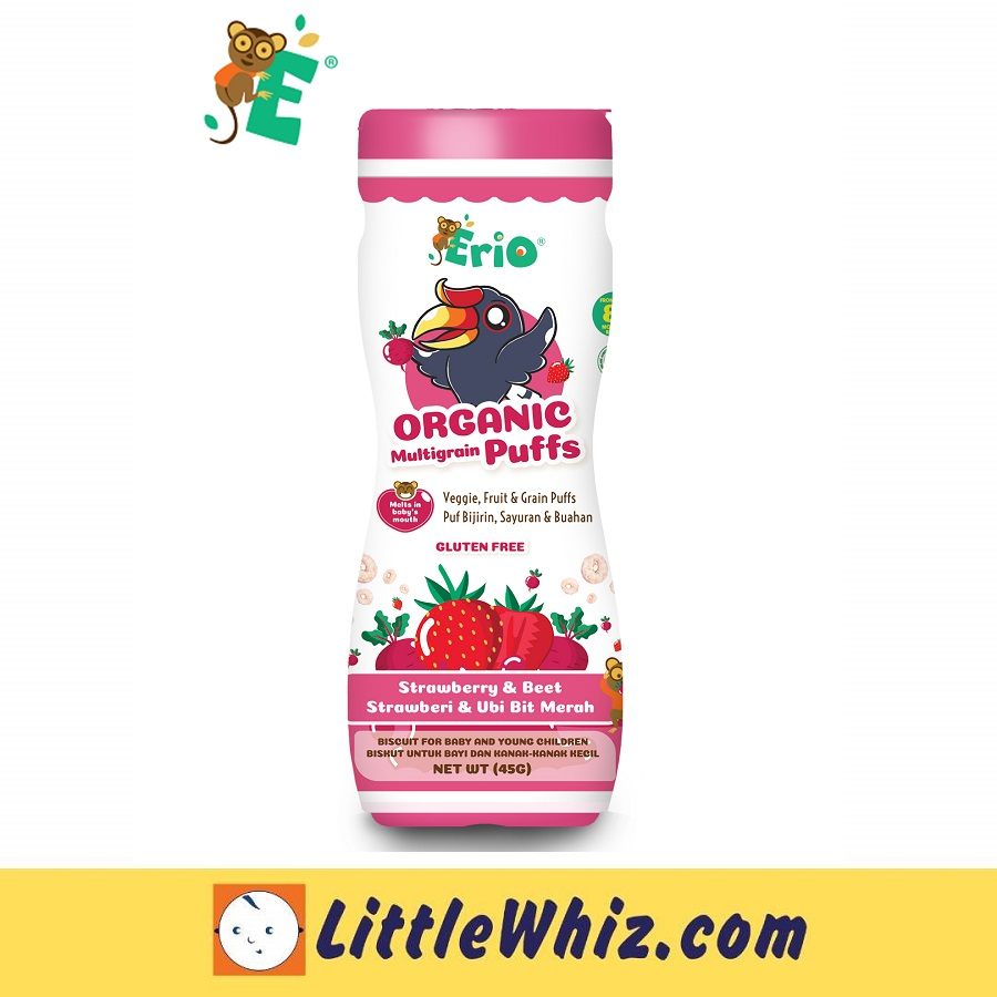 Erio: Organic Multigrain Puff 45g | Baby Snack | Baby Food | Shopee ...