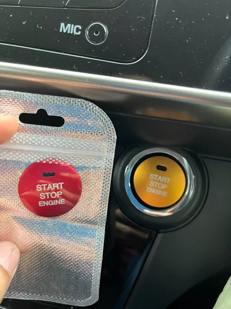 Car Engine Push Start Button Cover Butang On Off Myvi Axia Bezza Alza ...