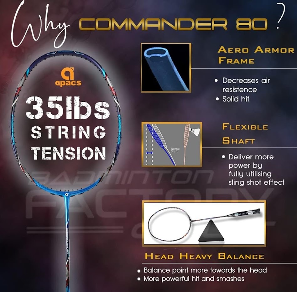 APACS COMMANDER 80 ( 100% Original ) | Shopee Malaysia
