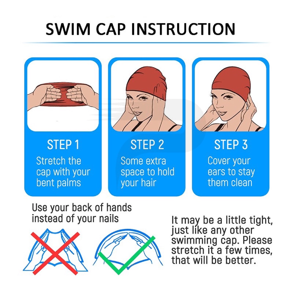 24 Pcs Swim Caps For Women Comfortable Fabric Swimming Caps Elasticity Nylon Slip Pool Hat Unisex Hat For Long Short Hair Team Competition Club