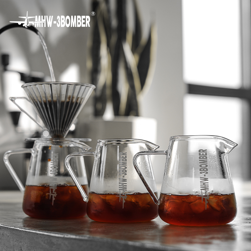 MHW-3BOMBER 500ml Glass Coffee Server | Pour Over Coffee Pot | Clear ...