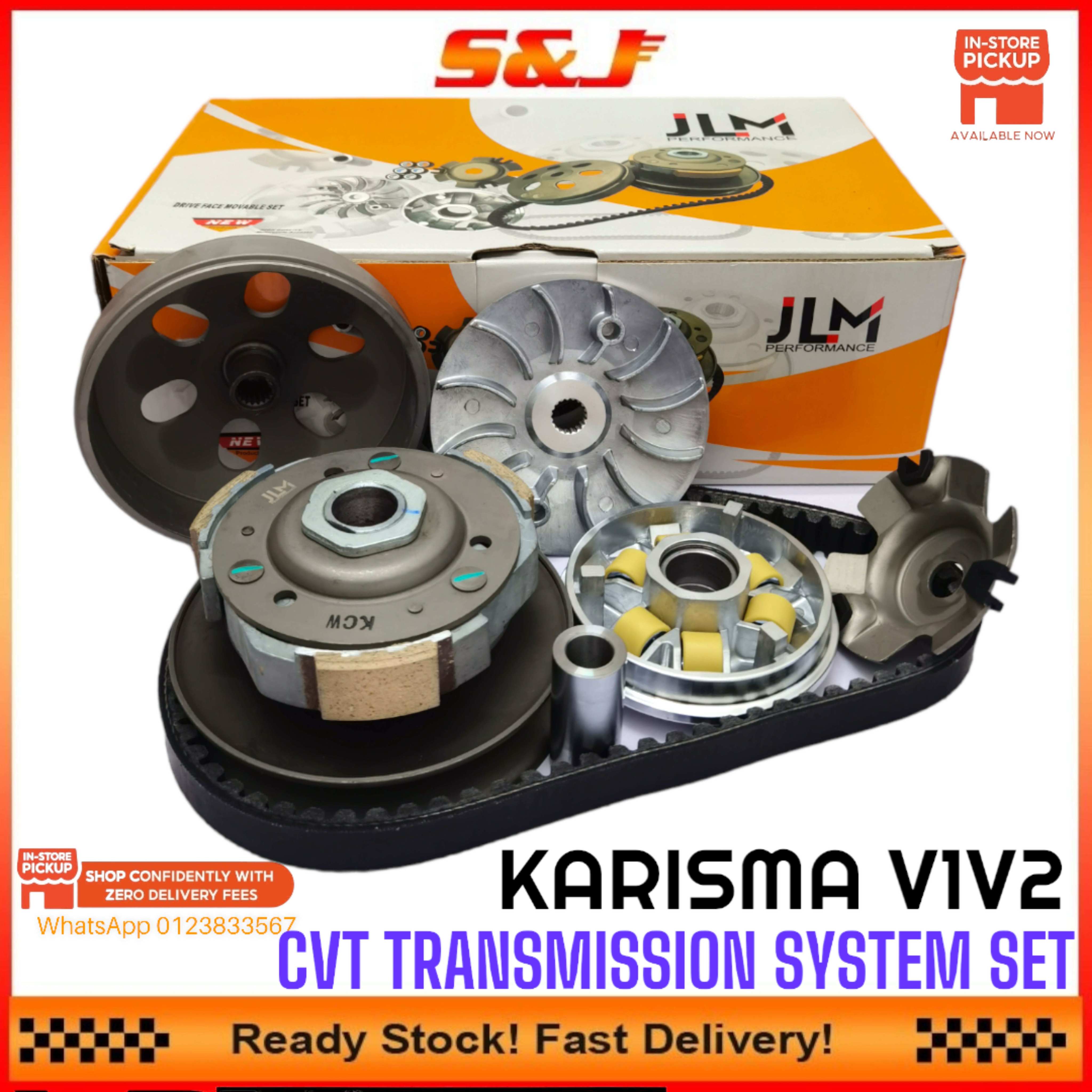 JLM MODENAS KARISMA V1V2 CVT TRANSMISSION SYSTEM SET PULLEY COMPLETE ...