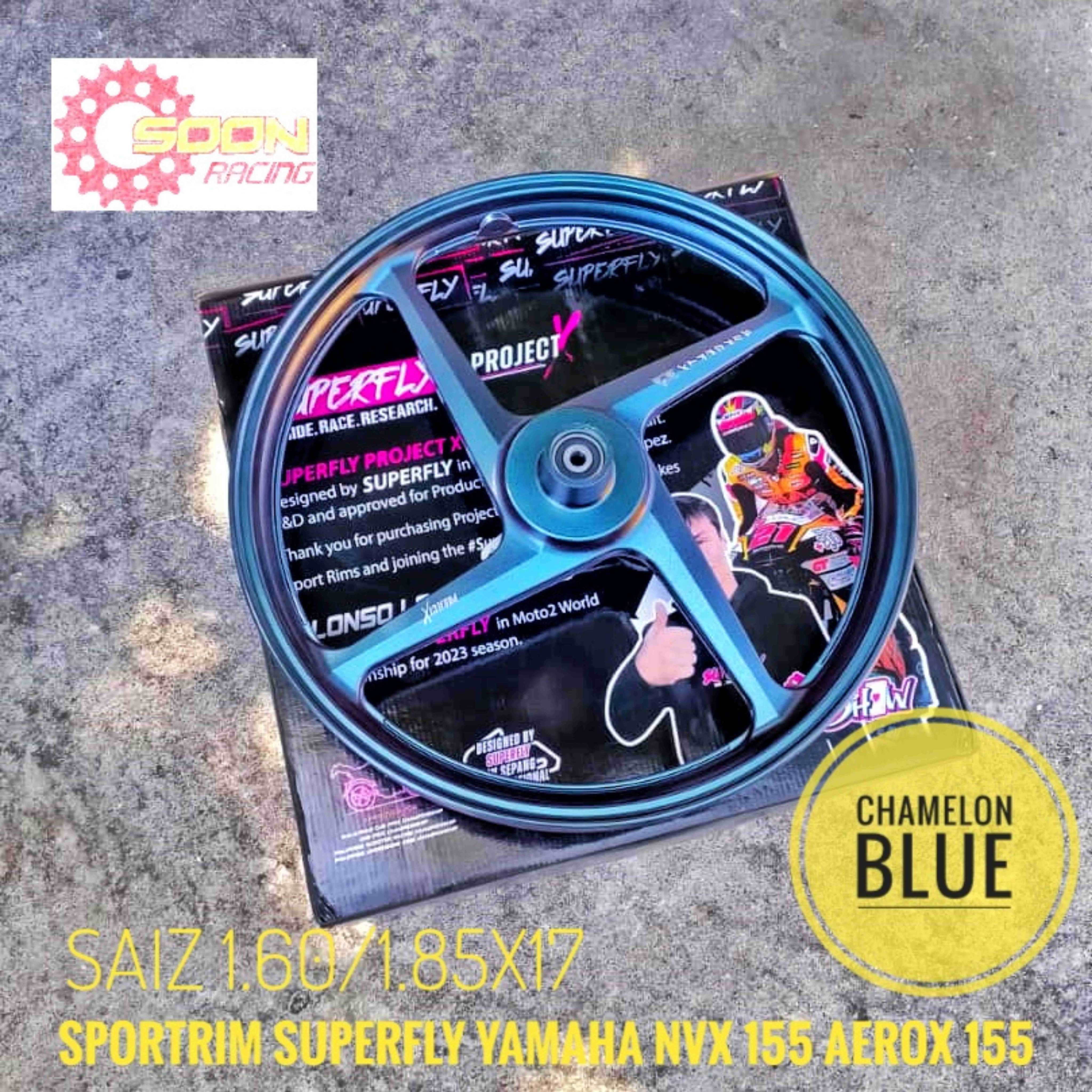 SUPERFLY NVX SPORT RIM SUPER FLY PROJECT X 4 KAKI YAMAHA NVX155 AEROX ...