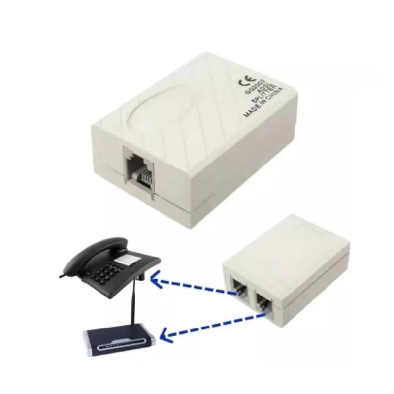 ADSL Micro Filter Splitter Adapter Splitter for Landline Telephone and ...