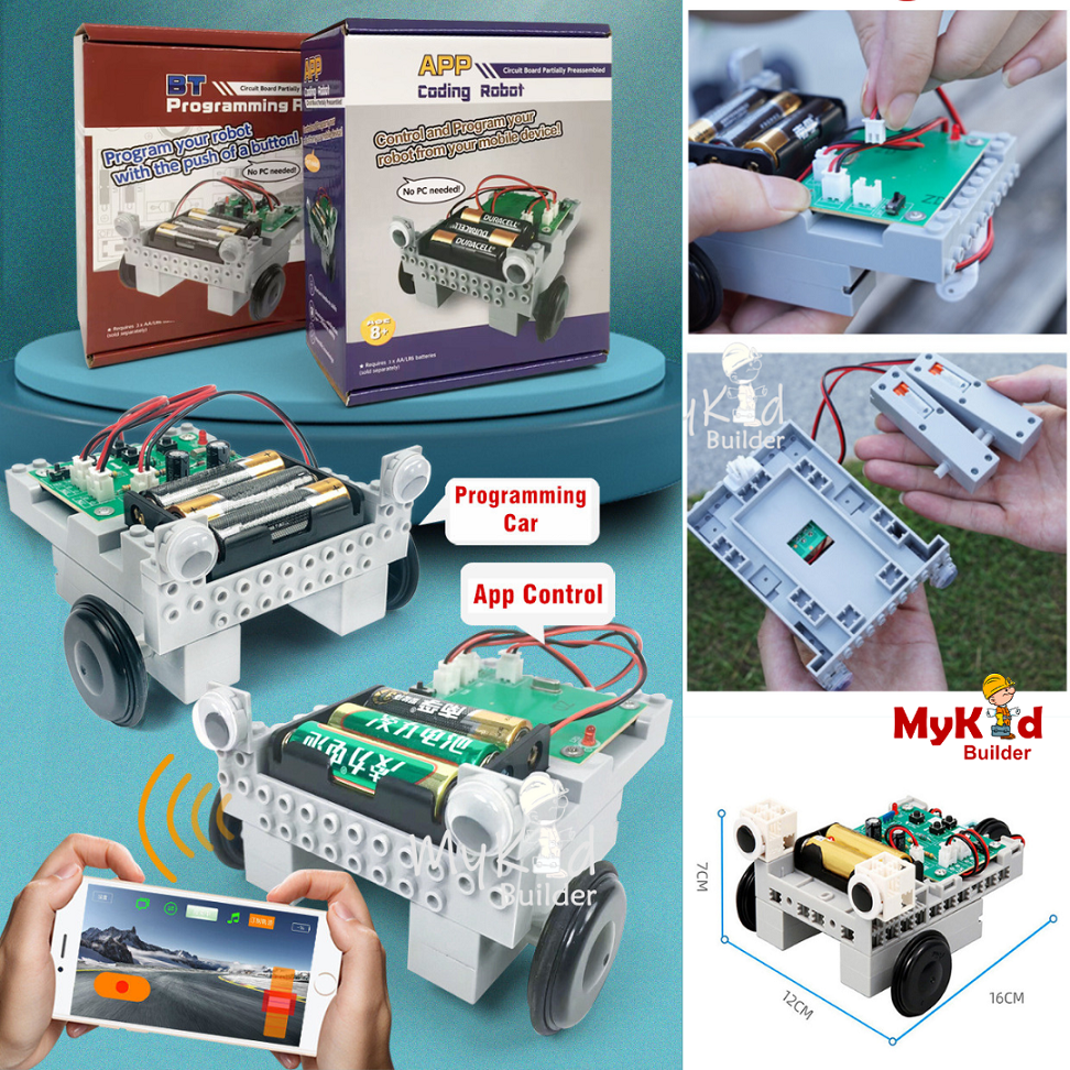 Coding Programming Robot Assembled Building Blocks Robotics Control Car ...