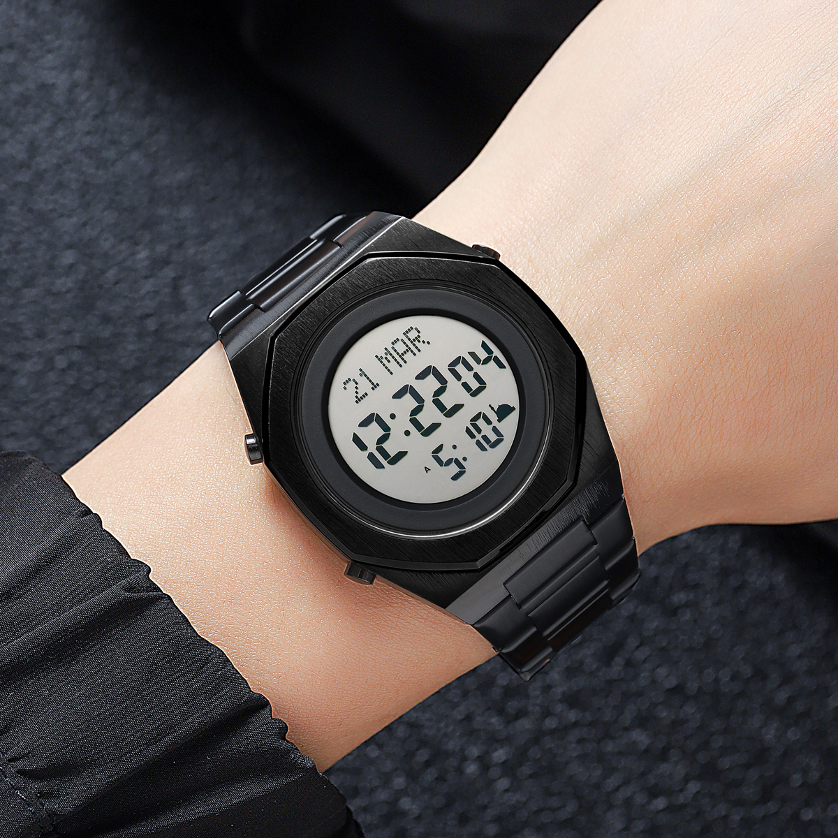 SKMEI 2069 Men's Digital Waterproof Islamic Qibla Direction Compass ...