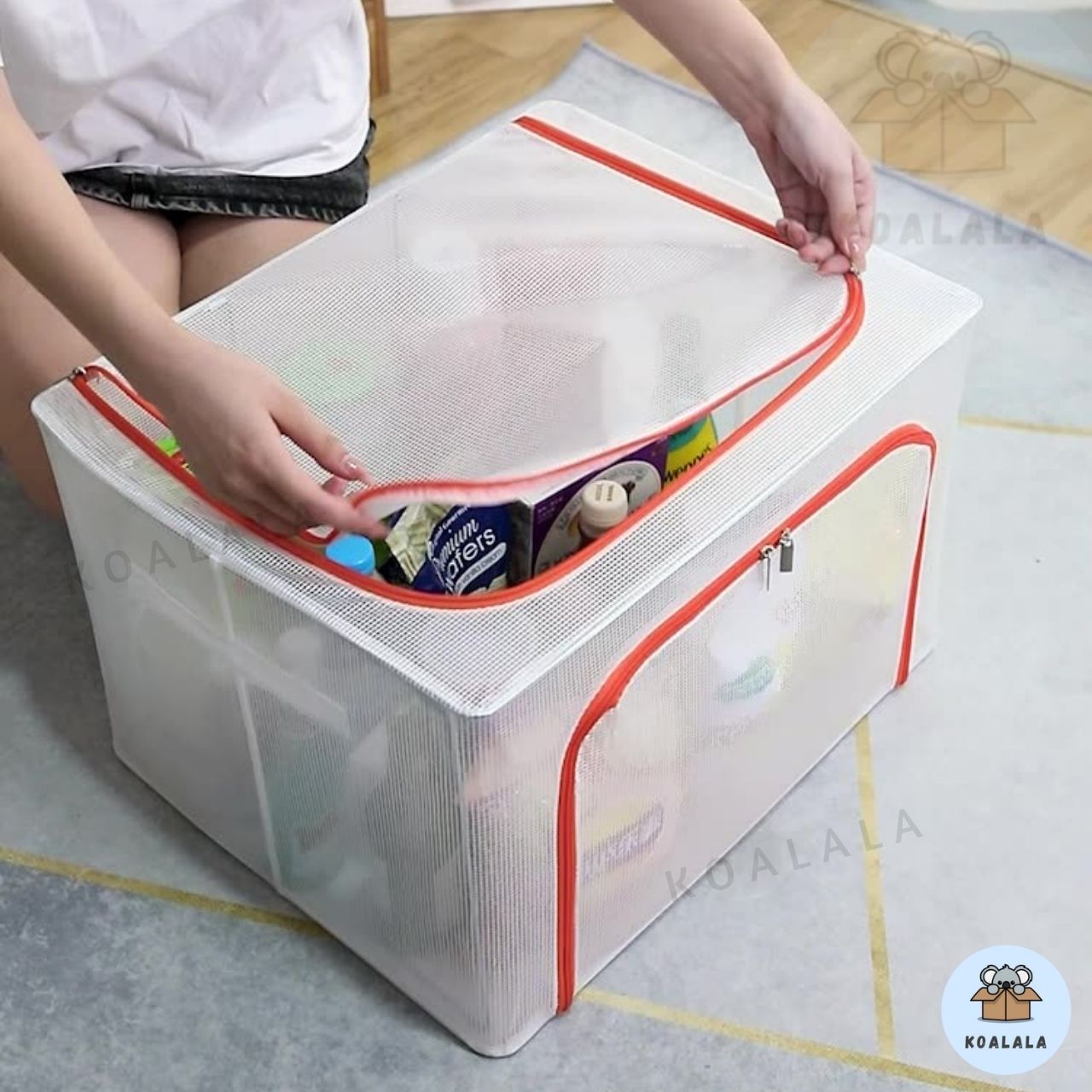 Transparent Foldable Storage Box Clothes Organizer Clothes Storage ...