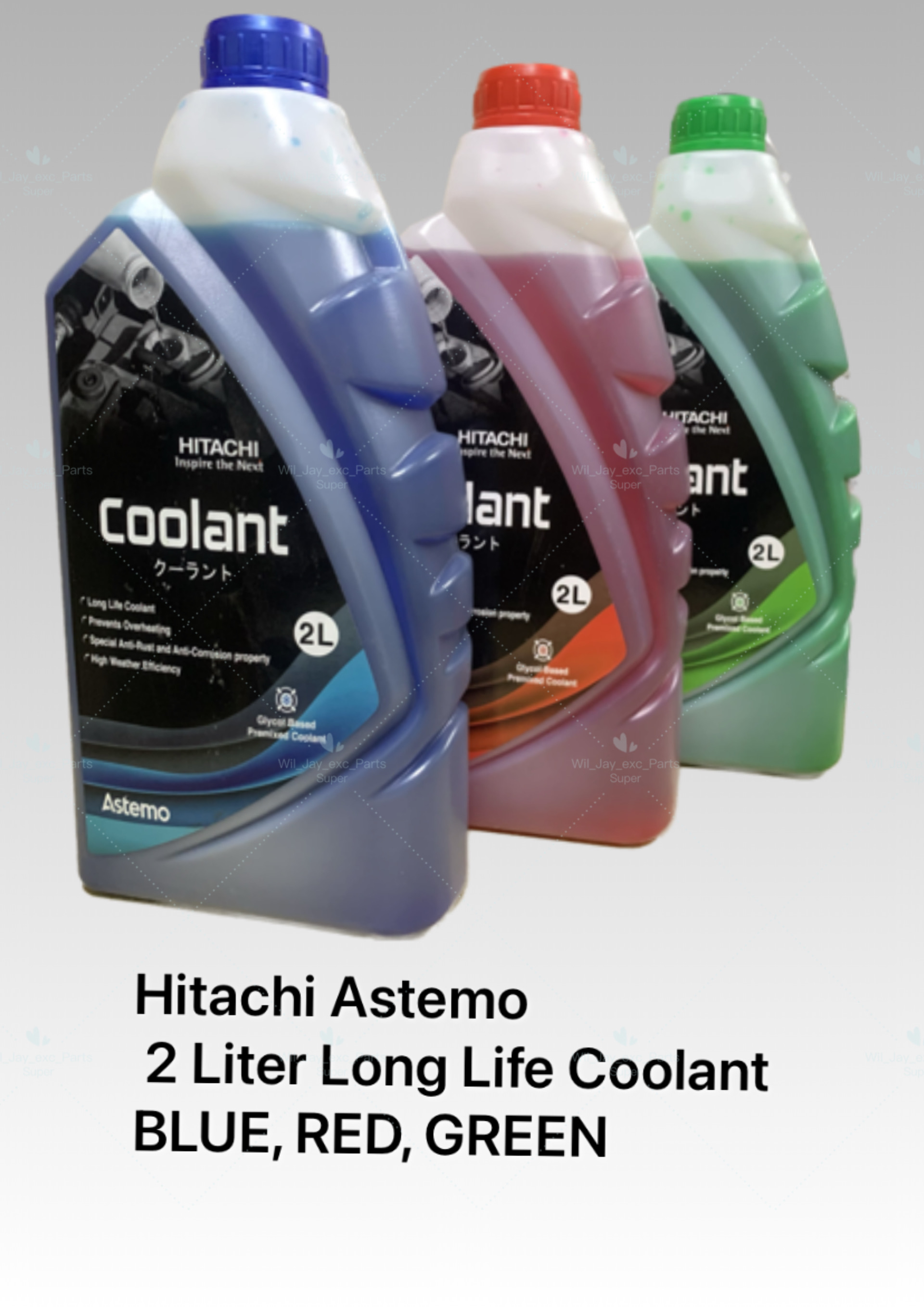 HITACHI ASTEMO 2 LITER LONG LIFE COOLANT PREMIX TYPE . MADE IN INDIA ...
