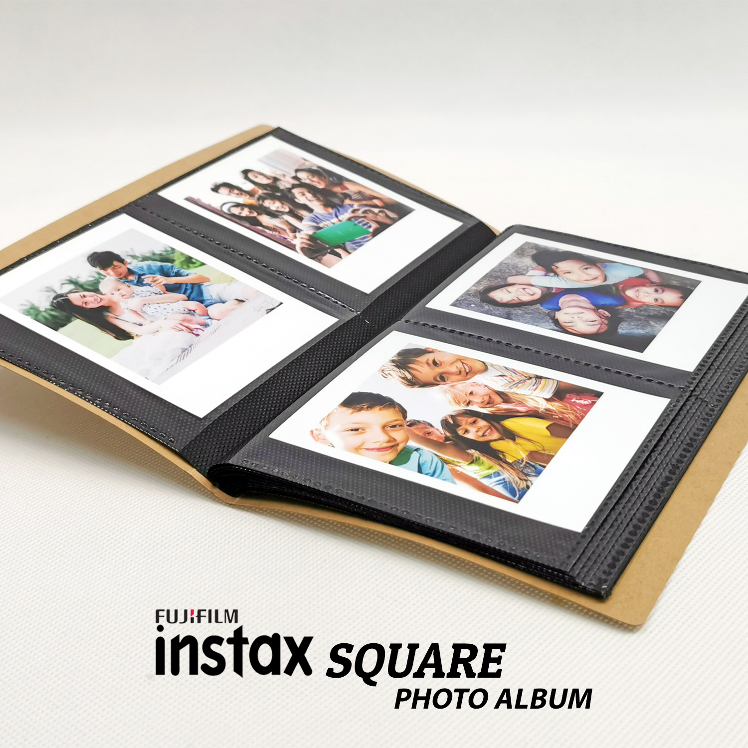 Photo Album FUJIFILM Instax SQUARE | Craft Brown Cover | Pocket Album ...