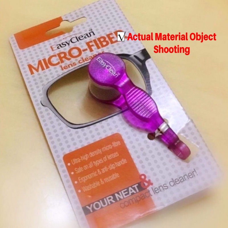 MICRO FIBER Portable Mini Eyeglasses Brush/Microfiber Two-side ...