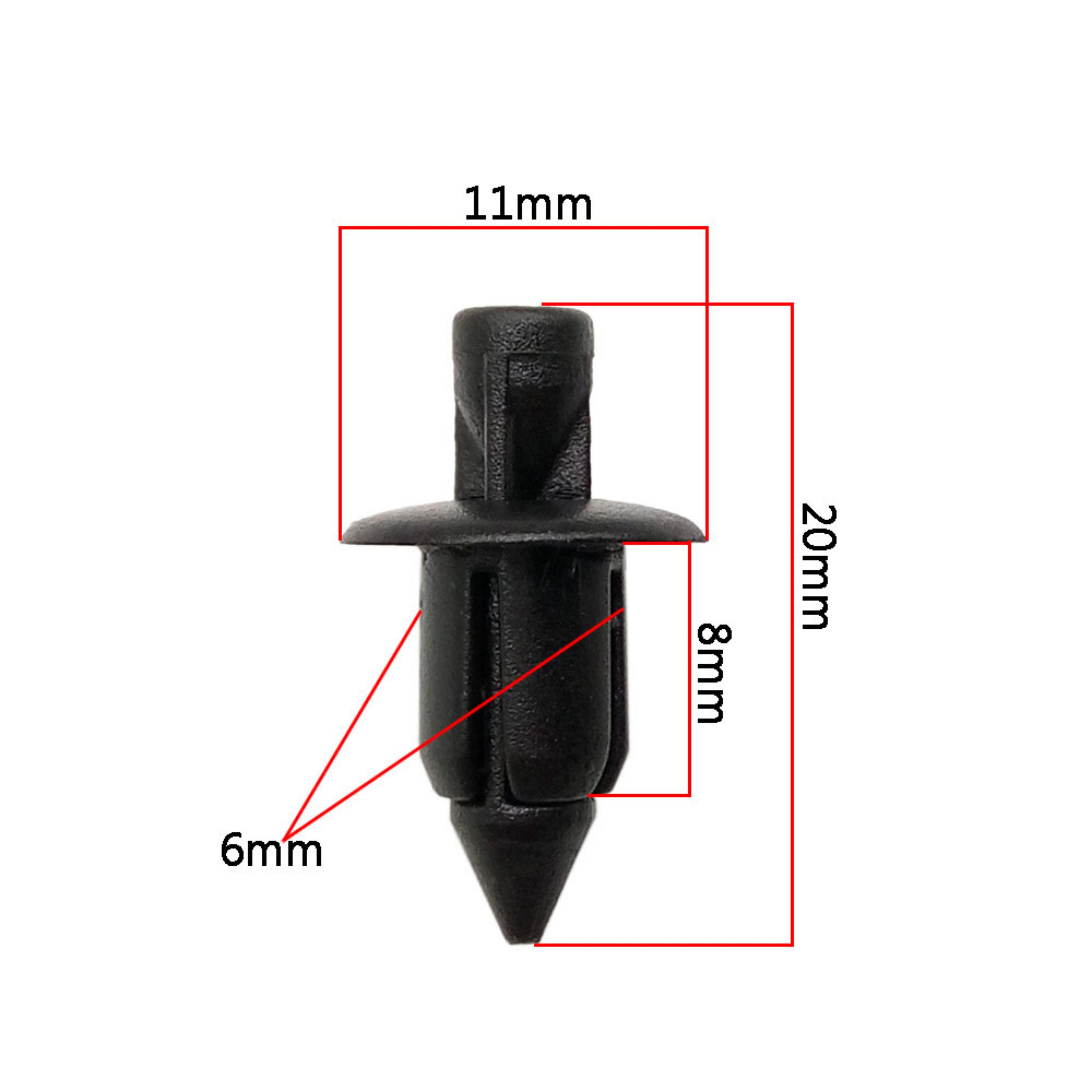 100PCS MOTORCYCLE Clip Rivet Y15 R25 R15 RS150 LC135 NVX NMAX XMAX ...