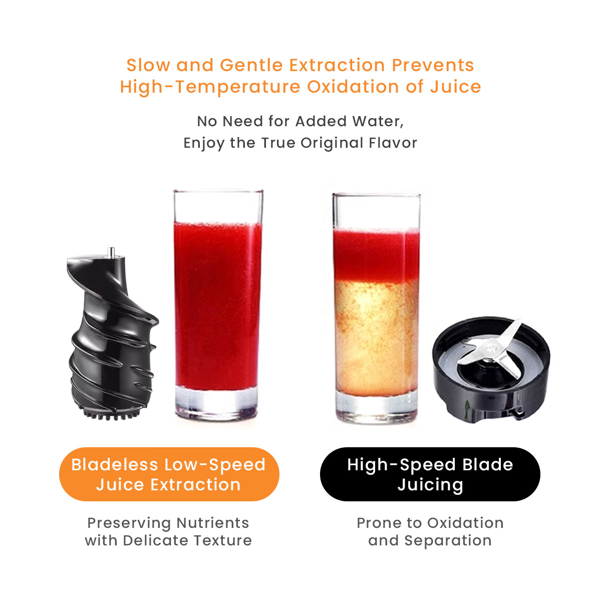 3 In 1 Big Mouth Slow Juicer Extractor Fruits Vegetable Juice Machine