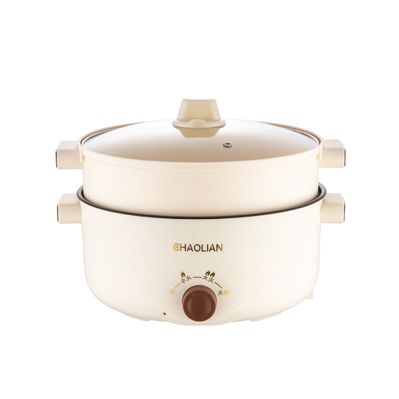 24cm Electric Non Stick Ceramic Frying Pan Rice Portable Mini Rice ...