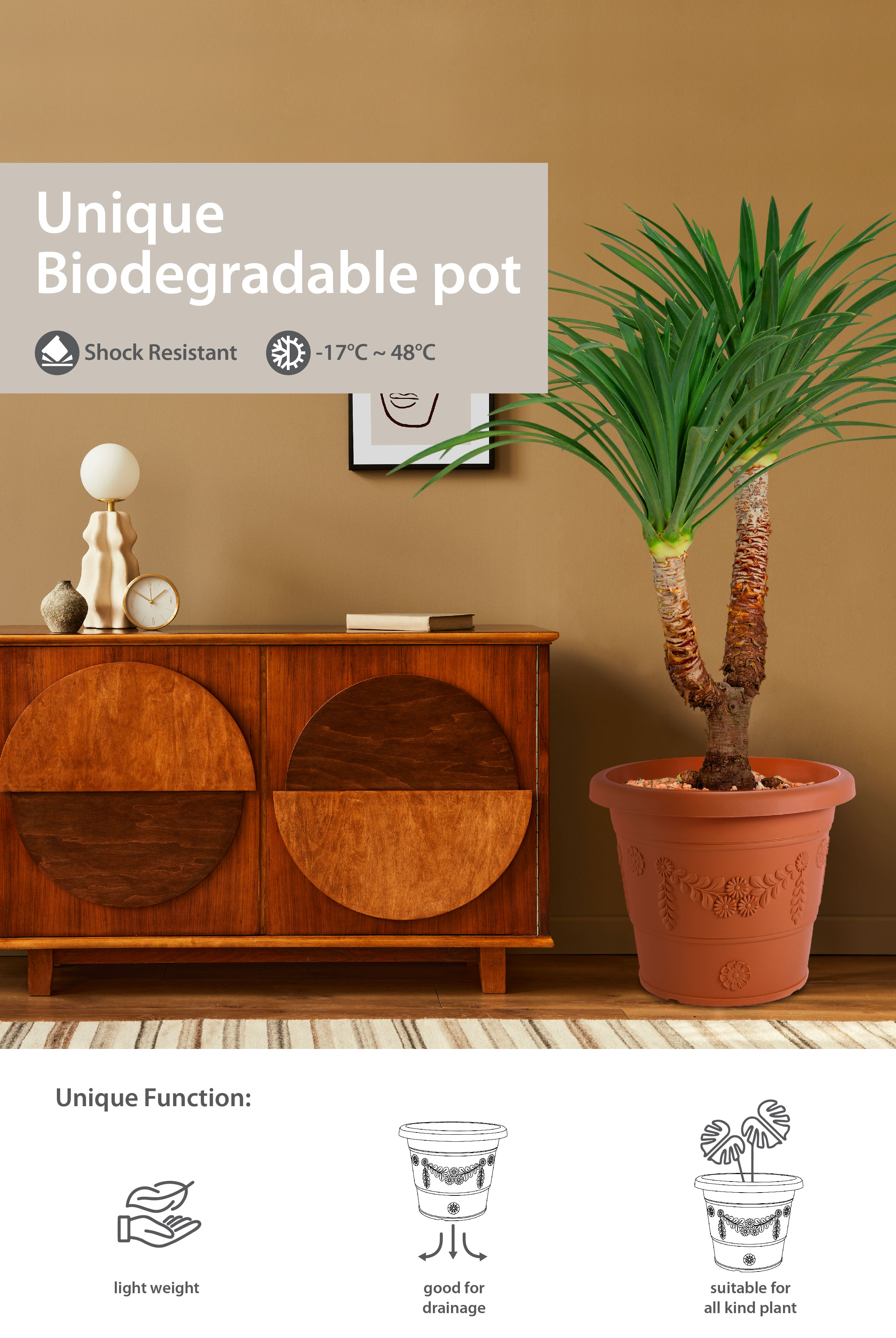Ready Stock | Baba BI-GR-310 / BI-GR-410 / BI-GR-480 | Flower Pot ...