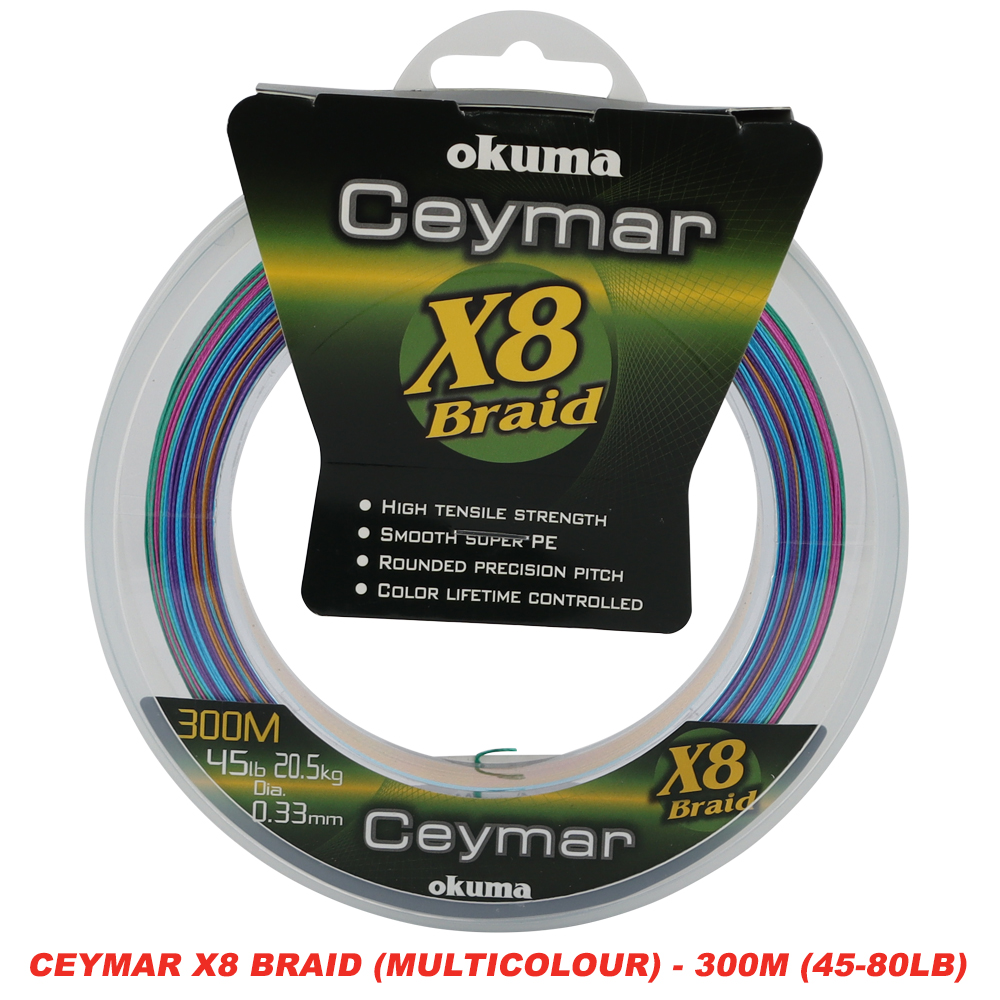 12lb-130lb) Ceymar X8 Fishing Braid Line Multicolour Tali Pancing Benang  Warna Warni 8 Sulaman 150m-600m