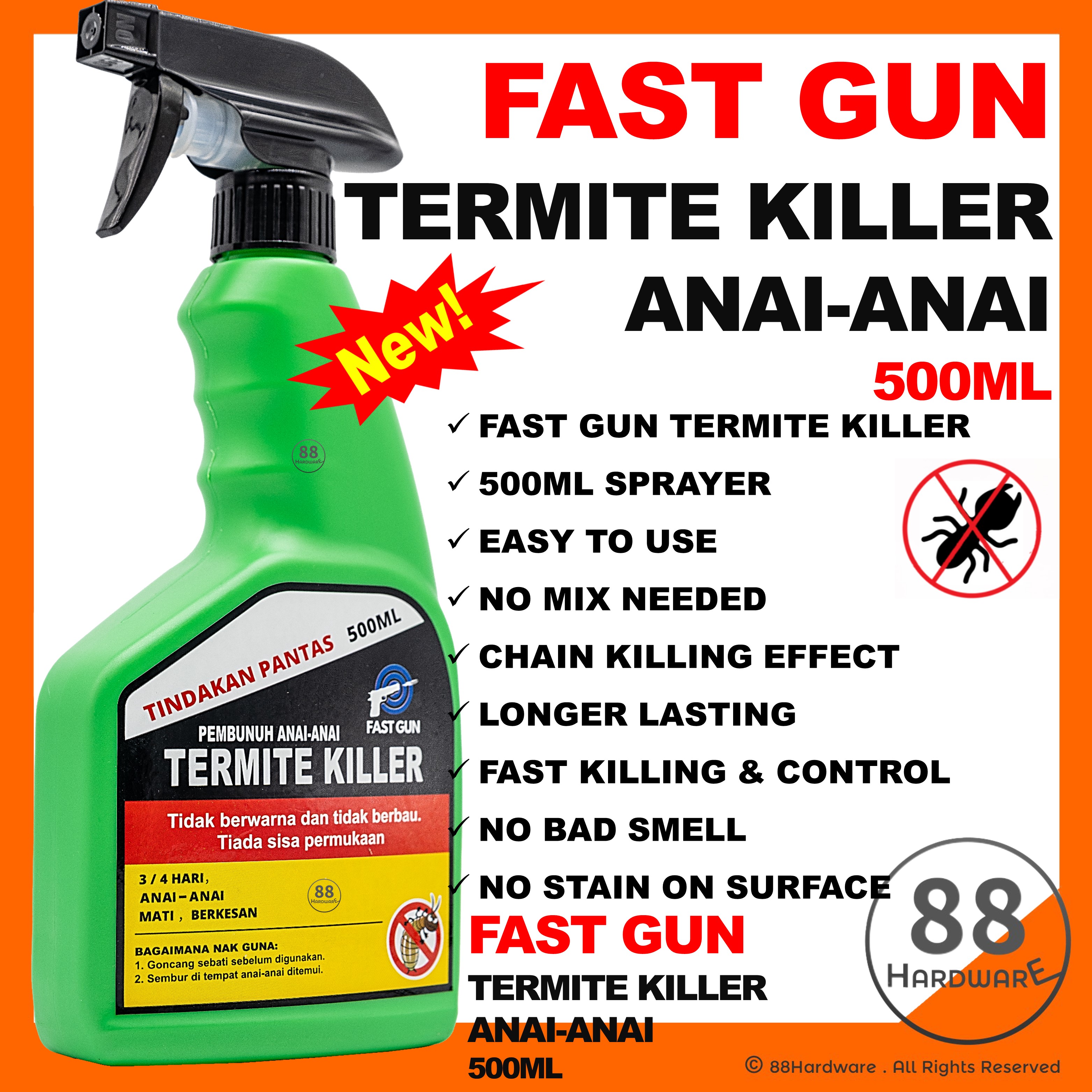 【FAST EFFECT】Spray Anai Anai Berkesan / Termite Spray / 白蚁药水 anai2 bait ...