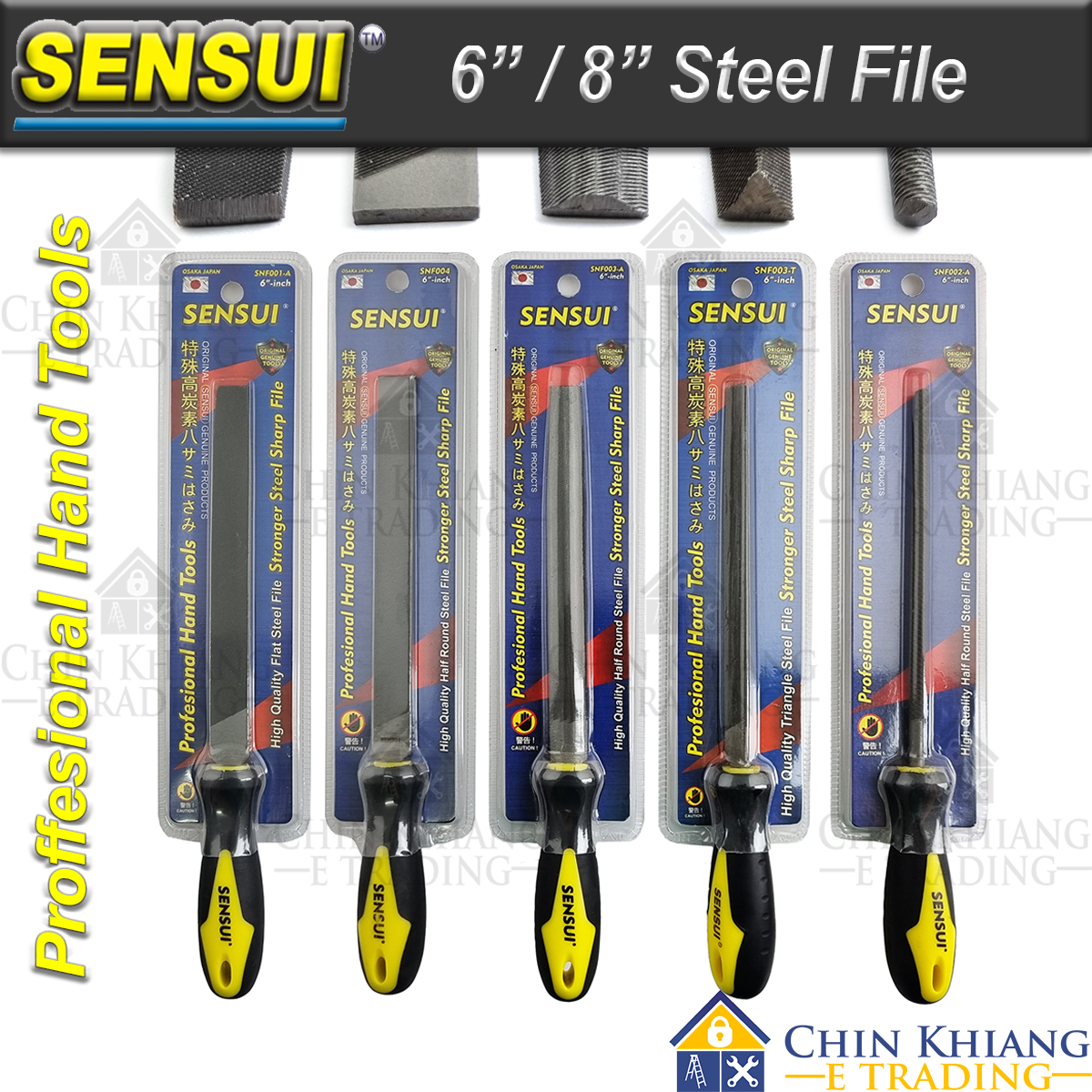 Sensui Steel File Metal Wood File / Kikir Besi Kayu 6