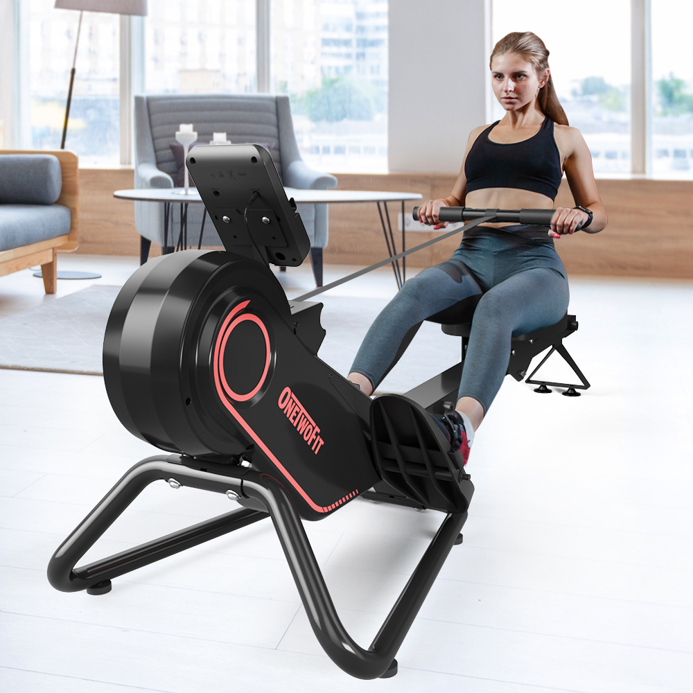 OneTwoFit New Rowing Machine 10-level Adjustable Resistance Rower with ...
