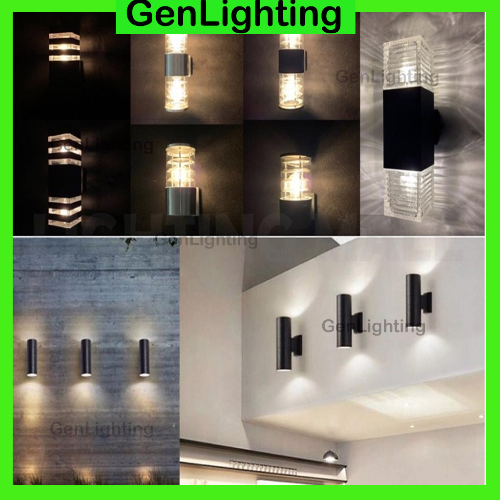 LED E27 Outdoor Modern Wall Light Up and Down Wall Light Waterproof ...