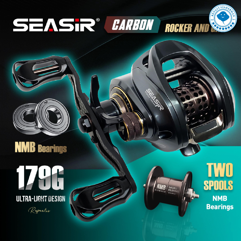 SEASIR REPEATER Baitcasting Fishing Reel Spare Spool All Aluminium